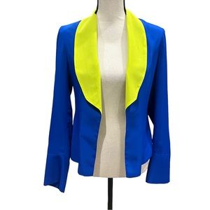 Naven Royal Blue & Neon Yellow Blazer Jacket